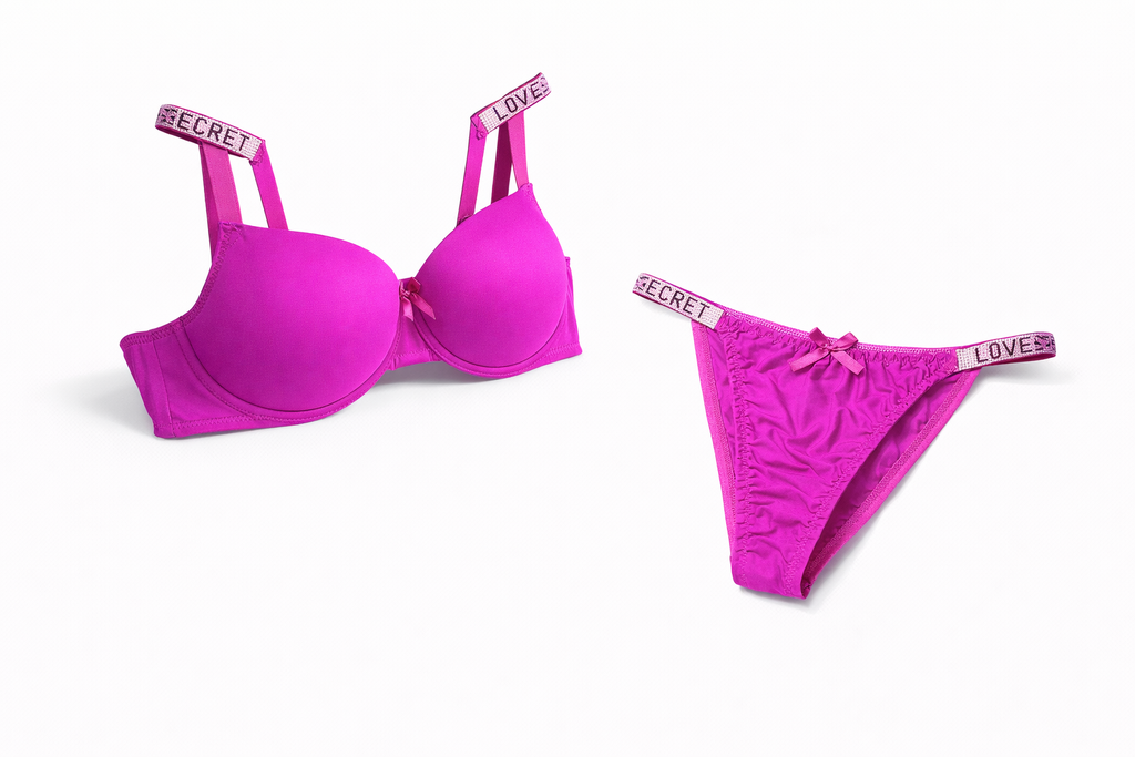 Luxury LOVE SECRET Single Padded Underwire Push-Up Bra & Panty Set